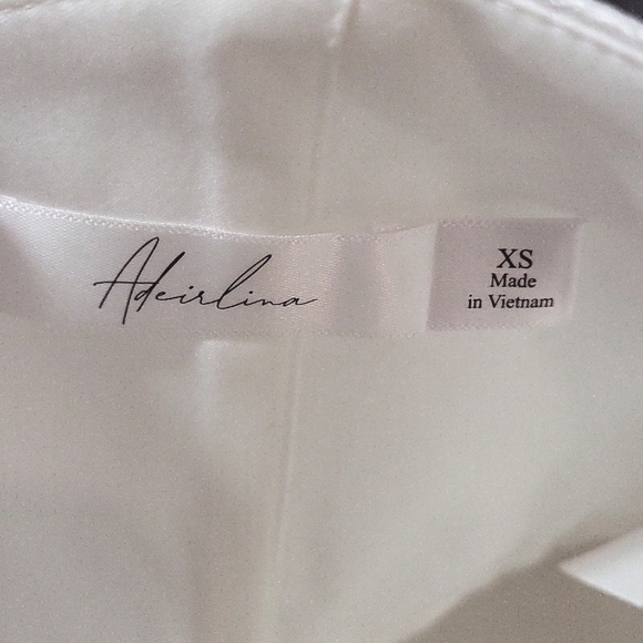 Adeirlina Celestial Mini Dress Glitter White XS NWOT - Picture 5 of 8